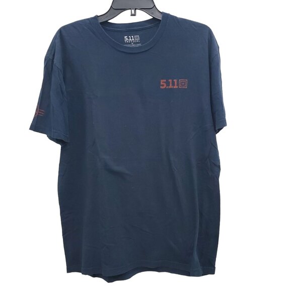 5.11 Tactical Men's Navy Aces High Double Sided Airplane Graphic Tee‎ Size M - Picture 1 of 5